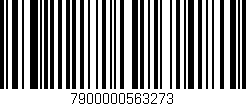 Código de barras (EAN, GTIN, SKU, ISBN): '7900000563273'