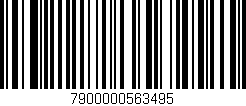Código de barras (EAN, GTIN, SKU, ISBN): '7900000563495'