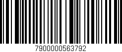 Código de barras (EAN, GTIN, SKU, ISBN): '7900000563792'