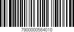 Código de barras (EAN, GTIN, SKU, ISBN): '7900000564010'