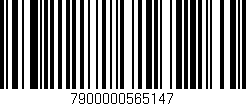 Código de barras (EAN, GTIN, SKU, ISBN): '7900000565147'