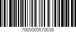 Código de barras (EAN, GTIN, SKU, ISBN): '7900000570639'