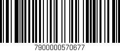 Código de barras (EAN, GTIN, SKU, ISBN): '7900000570677'