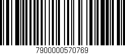 Código de barras (EAN, GTIN, SKU, ISBN): '7900000570769'