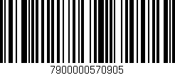 Código de barras (EAN, GTIN, SKU, ISBN): '7900000570905'