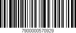 Código de barras (EAN, GTIN, SKU, ISBN): '7900000570929'