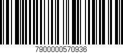Código de barras (EAN, GTIN, SKU, ISBN): '7900000570936'