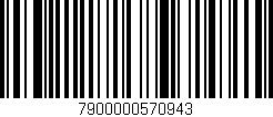 Código de barras (EAN, GTIN, SKU, ISBN): '7900000570943'