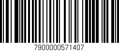 Código de barras (EAN, GTIN, SKU, ISBN): '7900000571407'