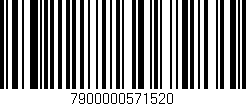 Código de barras (EAN, GTIN, SKU, ISBN): '7900000571520'