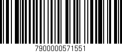 Código de barras (EAN, GTIN, SKU, ISBN): '7900000571551'