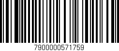 Código de barras (EAN, GTIN, SKU, ISBN): '7900000571759'
