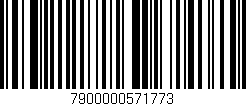 Código de barras (EAN, GTIN, SKU, ISBN): '7900000571773'