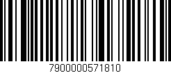 Código de barras (EAN, GTIN, SKU, ISBN): '7900000571810'