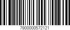 Código de barras (EAN, GTIN, SKU, ISBN): '7900000572121'