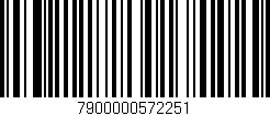 Código de barras (EAN, GTIN, SKU, ISBN): '7900000572251'