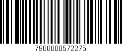 Código de barras (EAN, GTIN, SKU, ISBN): '7900000572275'