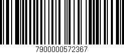 Código de barras (EAN, GTIN, SKU, ISBN): '7900000572367'