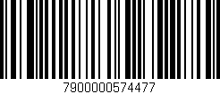 Código de barras (EAN, GTIN, SKU, ISBN): '7900000574477'