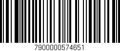 Código de barras (EAN, GTIN, SKU, ISBN): '7900000574651'