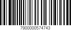 Código de barras (EAN, GTIN, SKU, ISBN): '7900000574743'