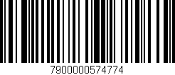 Código de barras (EAN, GTIN, SKU, ISBN): '7900000574774'