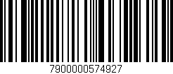 Código de barras (EAN, GTIN, SKU, ISBN): '7900000574927'