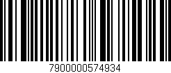 Código de barras (EAN, GTIN, SKU, ISBN): '7900000574934'