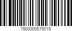 Código de barras (EAN, GTIN, SKU, ISBN): '7900000575016'