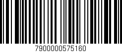 Código de barras (EAN, GTIN, SKU, ISBN): '7900000575160'