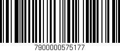 Código de barras (EAN, GTIN, SKU, ISBN): '7900000575177'
