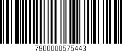 Código de barras (EAN, GTIN, SKU, ISBN): '7900000575443'