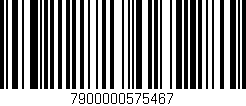 Código de barras (EAN, GTIN, SKU, ISBN): '7900000575467'