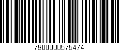 Código de barras (EAN, GTIN, SKU, ISBN): '7900000575474'