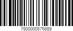 Código de barras (EAN, GTIN, SKU, ISBN): '7900000575689'
