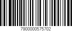 Código de barras (EAN, GTIN, SKU, ISBN): '7900000575702'