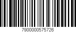 Código de barras (EAN, GTIN, SKU, ISBN): '7900000575726'