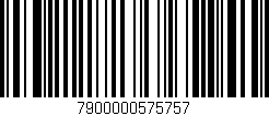 Código de barras (EAN, GTIN, SKU, ISBN): '7900000575757'