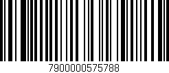 Código de barras (EAN, GTIN, SKU, ISBN): '7900000575788'