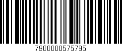 Código de barras (EAN, GTIN, SKU, ISBN): '7900000575795'