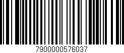 Código de barras (EAN, GTIN, SKU, ISBN): '7900000576037'