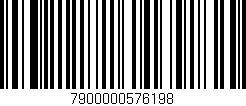 Código de barras (EAN, GTIN, SKU, ISBN): '7900000576198'