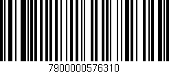 Código de barras (EAN, GTIN, SKU, ISBN): '7900000576310'