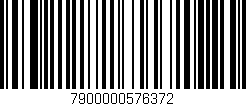 Código de barras (EAN, GTIN, SKU, ISBN): '7900000576372'