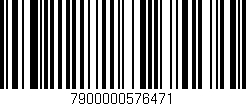 Código de barras (EAN, GTIN, SKU, ISBN): '7900000576471'