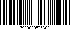 Código de barras (EAN, GTIN, SKU, ISBN): '7900000576600'