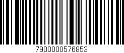 Código de barras (EAN, GTIN, SKU, ISBN): '7900000576853'