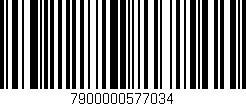Código de barras (EAN, GTIN, SKU, ISBN): '7900000577034'