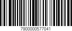 Código de barras (EAN, GTIN, SKU, ISBN): '7900000577041'