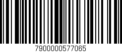Código de barras (EAN, GTIN, SKU, ISBN): '7900000577065'
